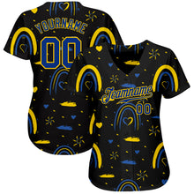 Загрузить изображение в средство просмотра галереи, Custom 3D Pattern Design Ukrainian Flag Colors Glory To Ukraine Authentic Baseball Jersey