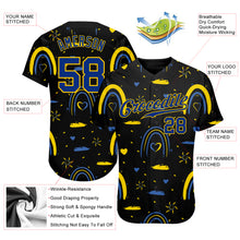 Загрузить изображение в средство просмотра галереи, Custom 3D Pattern Design Ukrainian Flag Colors Glory To Ukraine Authentic Baseball Jersey