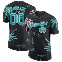 Laden Sie das Bild in den Galerie-Viewer, Custom 3D Pattern Design Hawaii Palm Trees Performance T-Shirt