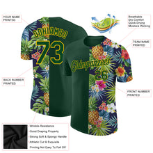 Загрузить изображение в средство просмотра галереи, Custom 3D Pattern Design Tropical Pattern With Pineapples Palm Leaves And Flowers Performance T-Shirt