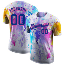 Загрузить изображение в средство просмотра галереи, Custom 3D Pattern Design Watercolor Performance T-Shirt