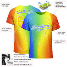 Laden Sie das Bild in den Galerie-Viewer, Custom Rainbow For Pride Month Love Is Love LGBT Performance T-Shirt