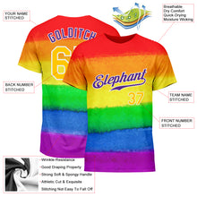 Загрузить изображение в средство просмотра галереи, Custom Rainbow For Pride Month Love Is Love LGBT Performance T-Shirt
