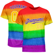 Загрузить изображение в средство просмотра галереи, Custom Rainbow For Pride Month Love Is Love LGBT Performance T-Shirt
