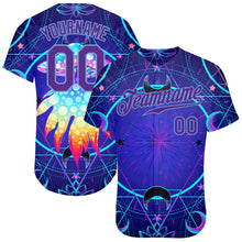 Загрузить изображение в средство просмотра галереи, Custom 3D Pattern Design Magic Mushrooms Over Sacred Geometry Psychedelic Hallucination Authentic Baseball Jersey