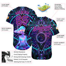Charger l'image dans la galerie, Custom 3D Pattern Design Magic Mushrooms Over Sacred Geometry Psychedelic Hallucination Authentic Baseball Jersey