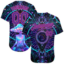 Charger l'image dans la galerie, Custom 3D Pattern Design Magic Mushrooms Over Sacred Geometry Psychedelic Hallucination Authentic Baseball Jersey