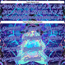 Загрузить изображение в средство просмотра галереи, Custom 3D Pattern Design Magic Girl Sitting And Meditation In Lotus Position Over Geometry Psychedelic Hallucination Authentic Baseball Jersey