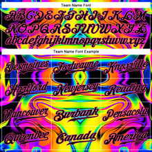 Загрузить изображение в средство просмотра галереи, Custom 3D Pattern Design Abstract Iridescent Psychedelic Swirl Fluid Art Authentic Baseball Jersey