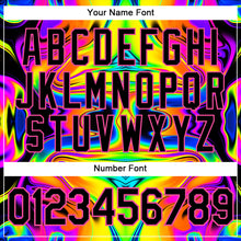 Загрузить изображение в средство просмотра галереи, Custom 3D Pattern Design Abstract Iridescent Psychedelic Swirl Fluid Art Authentic Baseball Jersey