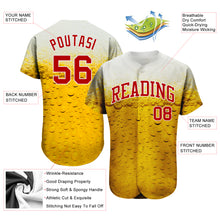 Загрузить изображение в средство просмотра галереи, Custom 3D Pattern Design Bubble Of Beer In Glass Authentic Baseball Jersey