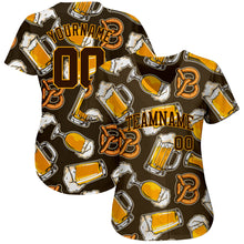 Загрузить изображение в средство просмотра галереи, Custom 3D Pattern Design Beer Authentic Baseball Jersey