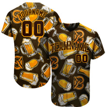 Загрузить изображение в средство просмотра галереи, Custom 3D Pattern Design Beer Authentic Baseball Jersey