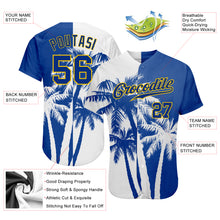 Загрузить изображение в средство просмотра галереи, Custom 3D Pattern Design Hawaii Coconut Trees Authentic Baseball Jersey
