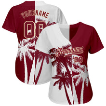 Загрузить изображение в средство просмотра галереи, Custom 3D Pattern Design Hawaii Coconut Trees Authentic Baseball Jersey