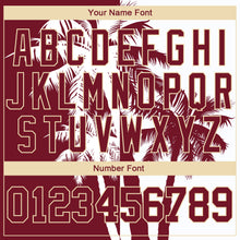 Загрузить изображение в средство просмотра галереи, Custom 3D Pattern Design Hawaii Coconut Trees Authentic Baseball Jersey