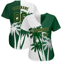 Laden Sie das Bild in den Galerie-Viewer, Custom 3D Pattern Design Hawaii Coconut Trees Authentic Baseball Jersey