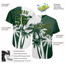 Laden Sie das Bild in den Galerie-Viewer, Custom 3D Pattern Design Hawaii Coconut Trees Authentic Baseball Jersey