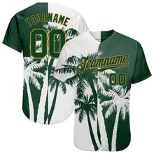 Laden Sie das Bild in den Galerie-Viewer, Custom 3D Pattern Design Hawaii Coconut Trees Authentic Baseball Jersey