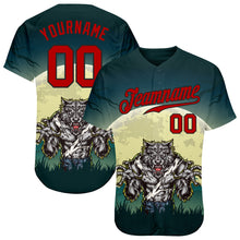 Load image into Gallery viewer, Custom 3D Pattern Halloween Trick Treat Horror Night Authentic Baseball Jersey