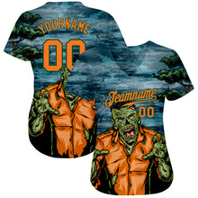 Load image into Gallery viewer, Custom 3D Pattern Halloween Trick Treat Horror Night Authentic Baseball Jersey
