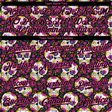 Load image into Gallery viewer, Custom 3D Pattern Halloween Skulls With Floral Authentic Baseball Jersey
