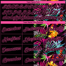 Загрузить изображение в средство просмотра галереи, Custom Stitched Black Black-Pink 3D Pattern Design Tropical Palm Leaves Sports Pullover Sweatshirt Hoodie