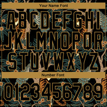 Load image into Gallery viewer, Custom Stitched Black Black-Old Gold 3D Pattern Design Tiger And Peacock Sports Pullover Sweatshirt Hoodie