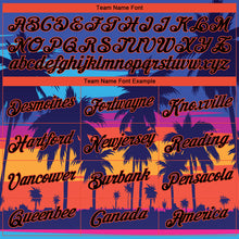 Загрузить изображение в средство просмотра галереи, Custom Stitched Royal Black-Orange 3D Pattern Design Palm Trees Sports Pullover Sweatshirt Hoodie