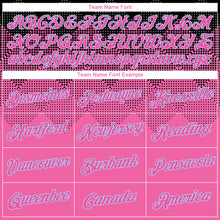 Load image into Gallery viewer, Custom Stitched Pink Pink Black-Light Blue 3D Pattern Design Sports Pullover Sweatshirt Hoodie