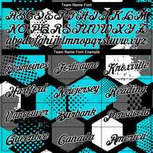 Загрузить изображение в средство просмотра галереи, Custom Stitched Aqua Black-White 3D Pattern Design Sports Pullover Sweatshirt Hoodie