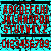 Загрузить изображение в средство просмотра галереи, Custom Stitched Aqua Red-Black 3D Pattern Design Sports Pullover Sweatshirt Hoodie