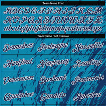 Загрузить изображение в средство просмотра галереи, Custom Stitched Aqua Navy-White 3D Pattern Design Sports Pullover Sweatshirt Hoodie