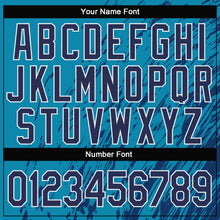 Загрузить изображение в средство просмотра галереи, Custom Stitched Aqua Navy-White 3D Pattern Design Sports Pullover Sweatshirt Hoodie