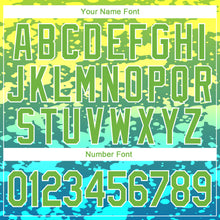 Load image into Gallery viewer, Custom Stitched Gold Neon Green-White 3D Pattern Design Gradient Abstract Sports Pullover Sweatshirt Hoodie