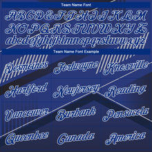 Charger l'image dans la galerie, Custom Stitched Black Royal-White 3D Pattern Design Sports Pullover Sweatshirt Hoodie