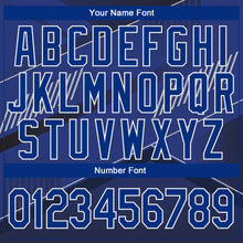 Charger l'image dans la galerie, Custom Stitched Black Royal-White 3D Pattern Design Sports Pullover Sweatshirt Hoodie