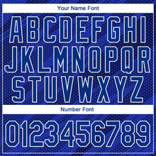 Загрузить изображение в средство просмотра галереи, Custom Stitched Royal Roayl Navy-White 3D Pattern Design Sports Pullover Sweatshirt Hoodie