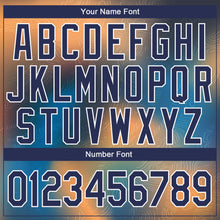 Загрузить изображение в средство просмотра галереи, Custom Stitched Gold Navy Light Blue-White 3D Pattern Design Sports Pullover Sweatshirt Hoodie