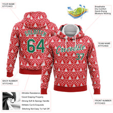 Загрузить изображение в средство просмотра галереи, Custom Stitched Red Kelly Green-White 3D Christmas Trees Sports Pullover Sweatshirt Hoodie