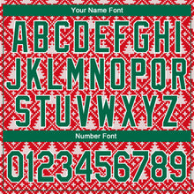 Загрузить изображение в средство просмотра галереи, Custom Stitched Red Kelly Green-White 3D Christmas Trees Sports Pullover Sweatshirt Hoodie