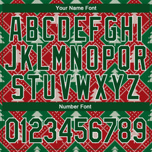 Загрузить изображение в средство просмотра галереи, Custom Stitched Red Green-White 3D Christmas Trees Sports Pullover Sweatshirt Hoodie