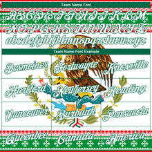 Загрузить изображение в средство просмотра галереи, Custom Stitched Kelly Green White-Red 3D Mexican Flag Sports Pullover Sweatshirt Hoodie