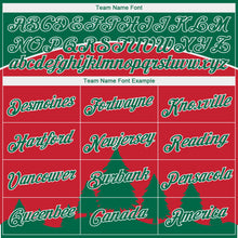 Загрузить изображение в средство просмотра галереи, Custom Stitched Red Kelly Green-White 3D Christmas Trees Sports Pullover Sweatshirt Hoodie