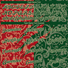 Загрузить изображение в средство просмотра галереи, Custom Stitched Green Red-Cream 3D Christmas Sports Pullover Sweatshirt Hoodie