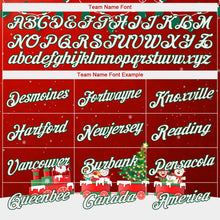 Загрузить изображение в средство просмотра галереи, Custom Stitched Red White-Kelly Green 3D Christmas Sports Pullover Sweatshirt Hoodie