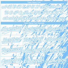 Загрузить изображение в средство просмотра галереи, Custom White Light Blue 3D Pattern Design Authentic Baseball Jersey