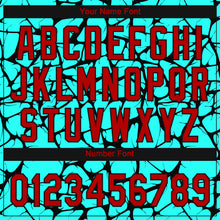 Загрузить изображение в средство просмотра галереи, Custom Teal Red-Black 3D Pattern Design Authentic Baseball Jersey