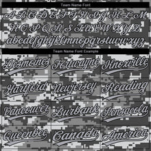 Загрузить изображение в средство просмотра галереи, Custom Gray Gray Black-Camo 3D Pattern Design Authentic Baseball Jersey