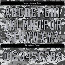 Загрузить изображение в средство просмотра галереи, Custom Gray Gray Black-Camo 3D Pattern Design Authentic Baseball Jersey